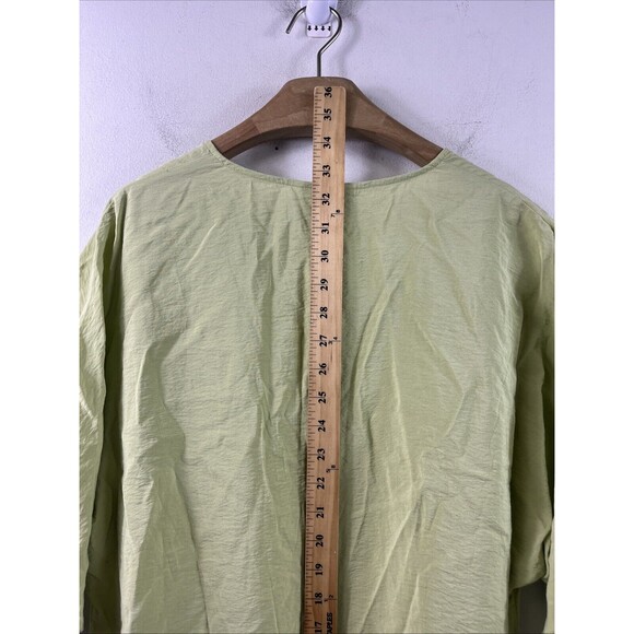 Weekday Women’s Green Minou Short Dress Size Small V Neck Short Sleeve - Picture 6 of 7